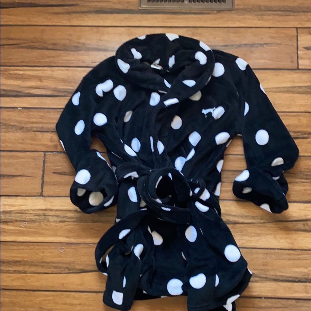 PINK polka dot robe